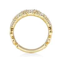 2 Row Bubble Ring with 2.00 Carat TW Diamonds in 14kt Yellow Gold