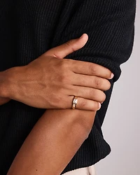 Bague Solitaire avec Diamant de Laboratoire de 1,00 Carat TW en Or Jaune 14 Carats