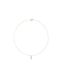Pendentif solitaire en diamant taille ovale taille 1,00 carat TW en or jaune 10 carats