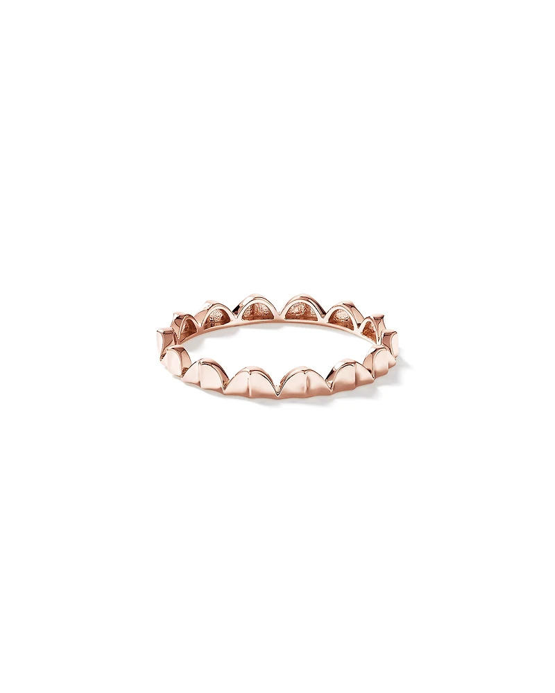 Signature Connect Curve Ring 10kt Rose Gold