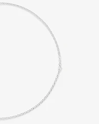 55cm (22") 3mm-3.5mm Width Oval Belcher Chain in Sterling Silver
