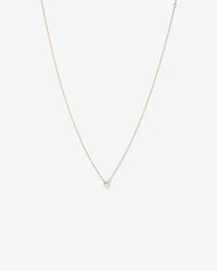 0.50 Carat TW Asscher Cut Laboratory-Grown Diamond Solitaire Necklace in 10kt Yellow Gold