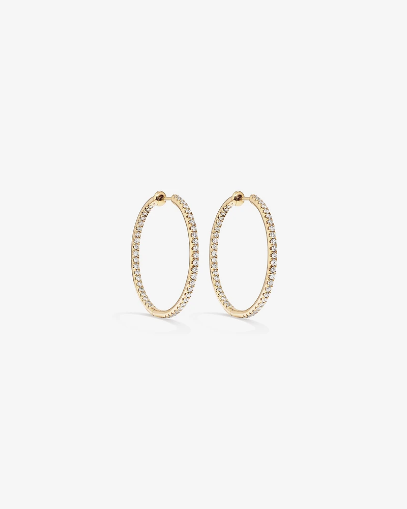 Anneaux en or jaune 10 K avec diamants totalisant 1,00 ct