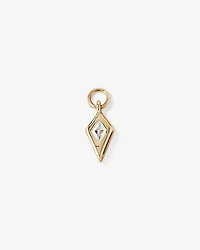 Kite Cut Earring Charm with 0.33 Carat TW of Laboratory-Grown Diamond in 10kt Yellow Gold