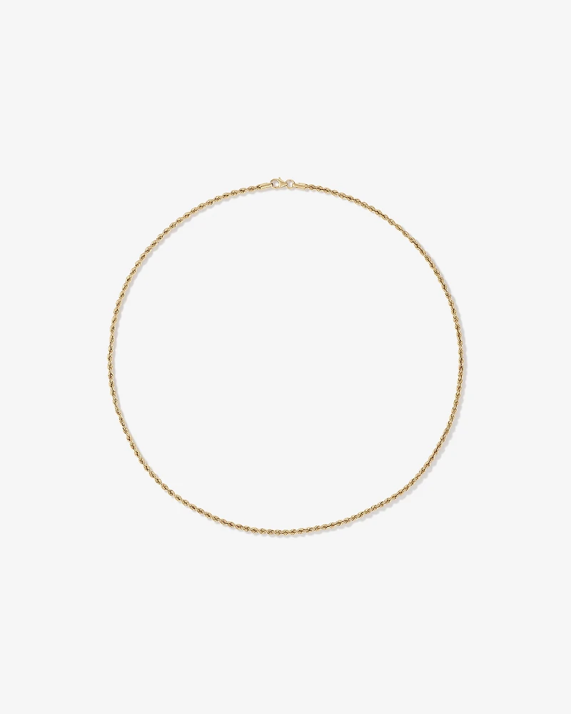 50cm (20") Rope Chain in 10kt Yellow Gold