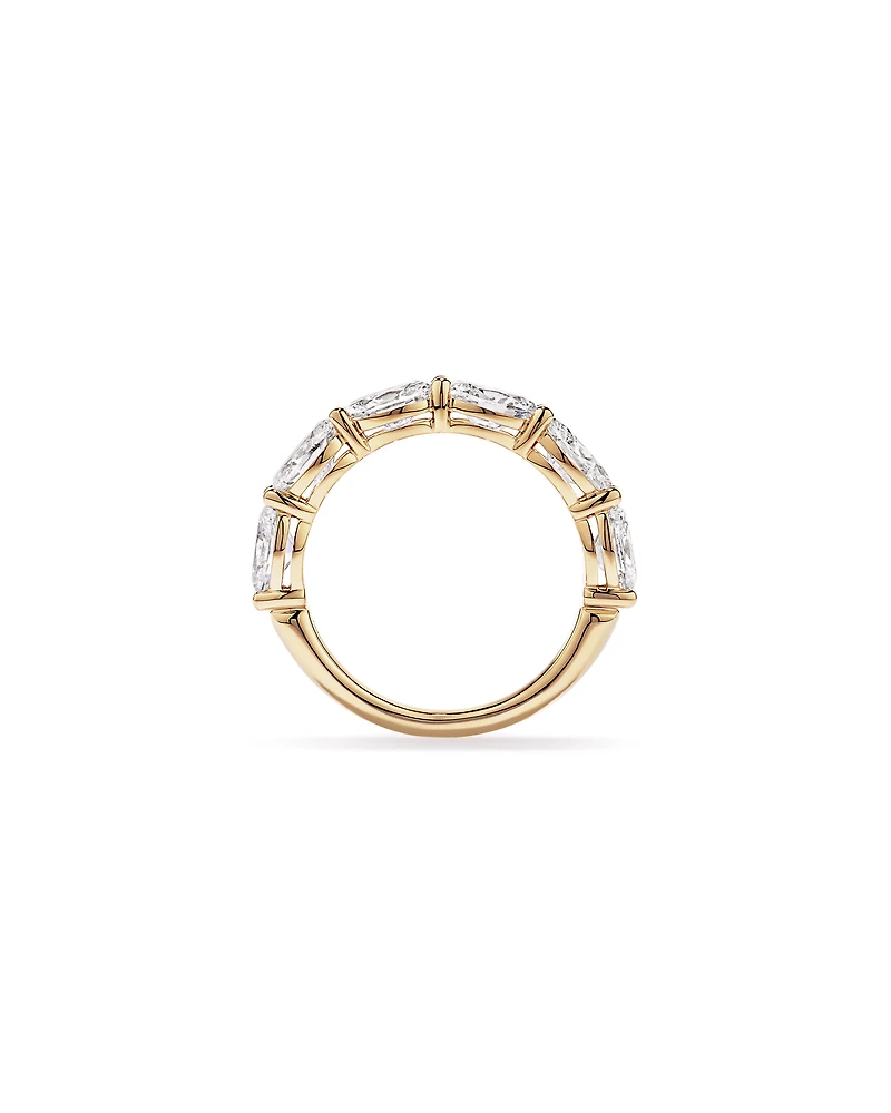 3.00TW Oval Laboratory-Grown Diamond Wedding Ring 14kt Yellow Gold