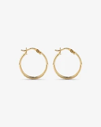 Textured Hoop Earrings in 18Kt Vermeil