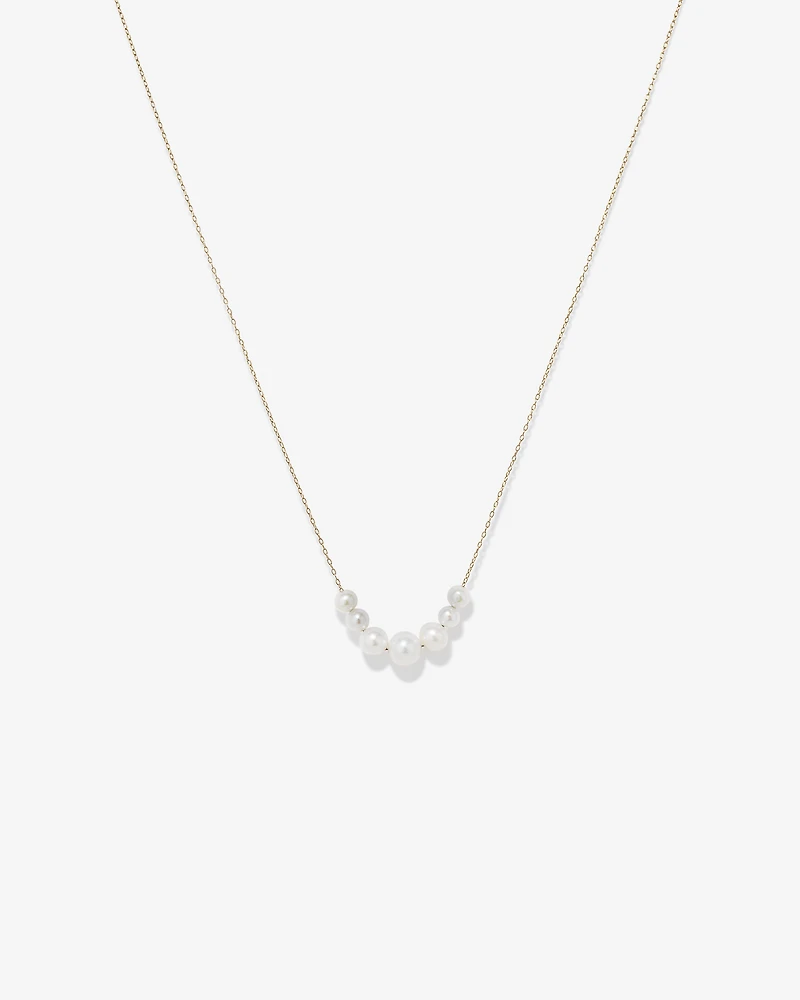Cultured Freshwater Pearl Necklace in 10kt Yellow Gold