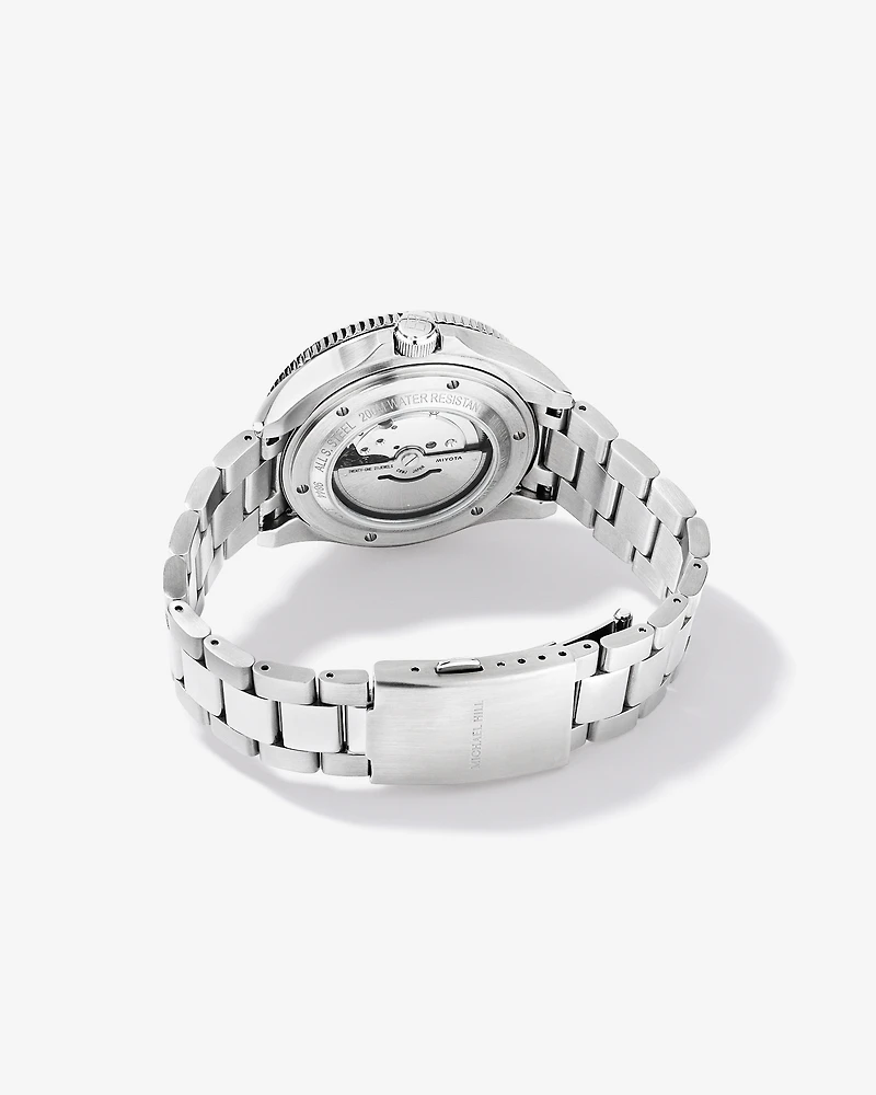 Montre de plongeur pour hommes en acier inoxydable