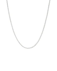 Collier de tennis rond en zircone cubique en argent sterling