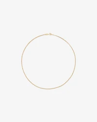 Chaîne belcher creuse de 45 cm en or jaune 10 K