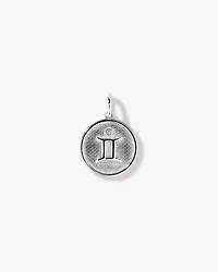 Diamond Accent Gemini Zodiac Pendant in Sterling Silver