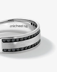 Men's 0.50 TW Enhanced Black Diamond Ring in Platinum