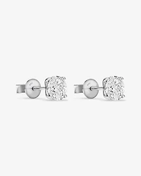 Boucles d’oreilles en diamant solitaire cultivées en laboratoire de 2,00 carats en or blanc 14 carats