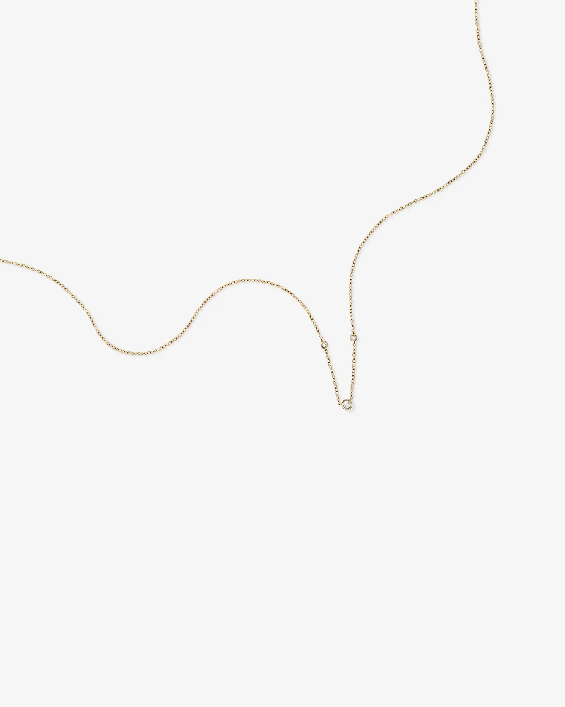 Collier avec 0,10 carat TW de diamants en or jaune 10 carats