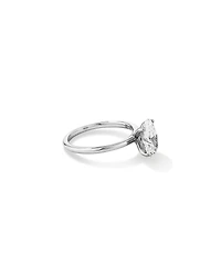 2 Carat TW Oval Laboratory-Grown Diamond Solitaire Engagement Ring 14kt White Gold