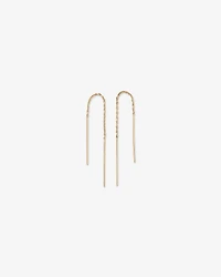 93mm Bar Threader Earrings in 10kt Yellow Gold