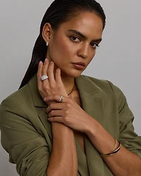 Stardust Ring with 4.06TW of Diamonds in 14kt Yellow Gold and Rhodium