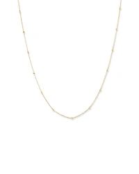 45cm (18") 2mm-2.5mm Width Adjustable Bead Necklace 10kt Yellow Gold
