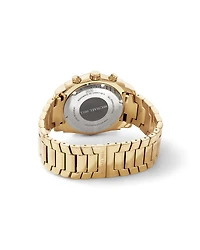 Men's Solar Chronograph Watch with 0.50 Carat TW Diamonds in Gold-Tone Stainless Steel