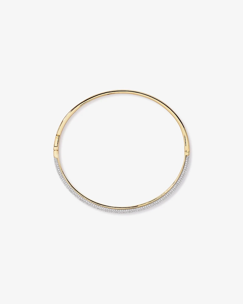 Bracelet à charnière Pavé en Vermeil 18 nœuds