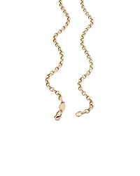 50cm (20") Oval Belcher Chain in 10kt Yellow Gold