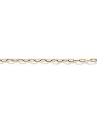 19cm (7.5") 3.5mm Hollow Paperclip Bracelet in 10kt Yellow Gold