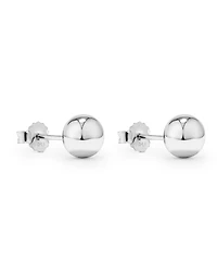 8mm Ball Stud Earrings in Sterling Silver