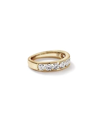 1.50 Carat TW Channel Set Round Brilliant Lab-Grown Diamond Wedding Ring in 14kt Yellow Gold