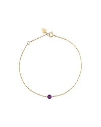 Bracelet with Amethyst in 10kt Yellow Gold