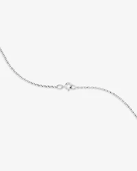 O Initial Necklace with 0.10 Carat TW of Diamonds in 10kt White Gold