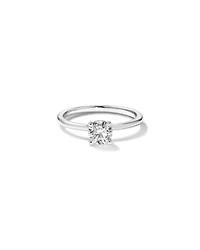 Bague Solitaire avec Diamant Rond Brillant de 0,50 Carat TW en Or Blanc 18 kt