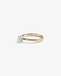 0.50 Carat TW Round Brilliant Diamond Solitaire Engagement Ring in 14kt Yellow and White Gold
