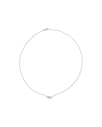 Collier en chaîne câble argent sterling avec zircones cubiques coupes baguette et trillion