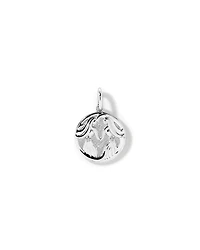 Diamond Accent Gemini Zodiac Pendant in Sterling Silver