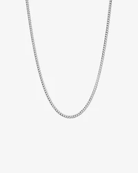 55cm (22") 3.5mm Width Miami Curb Chain in Sterling Silver