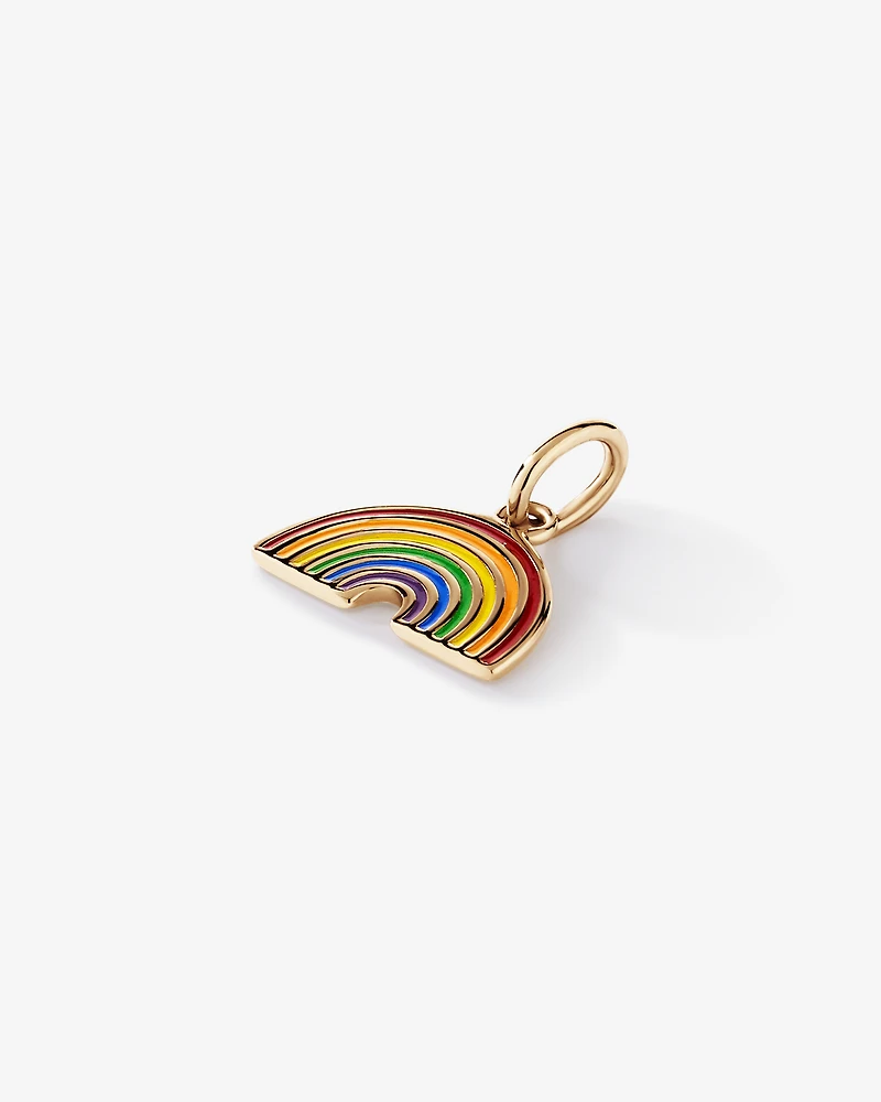 Rainbow Pendant in 18Kt Vermeil with Enamel