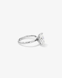 3.00 Carat TW Oval Cut Laboratory-Grown Diamond Solitaire Engagement Ring Platinum