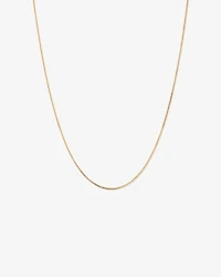 50cm (17") 1.44mm Width Solid Diamond Cut Curb Chain in 10kt Yellow Gold