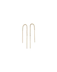 93mm Bar Threader Earrings in 10kt Yellow Gold