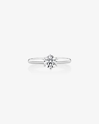 Certified Solitaire Engagement Ring with a 0.75 Carat TW Diamond in 18kt White Gold
