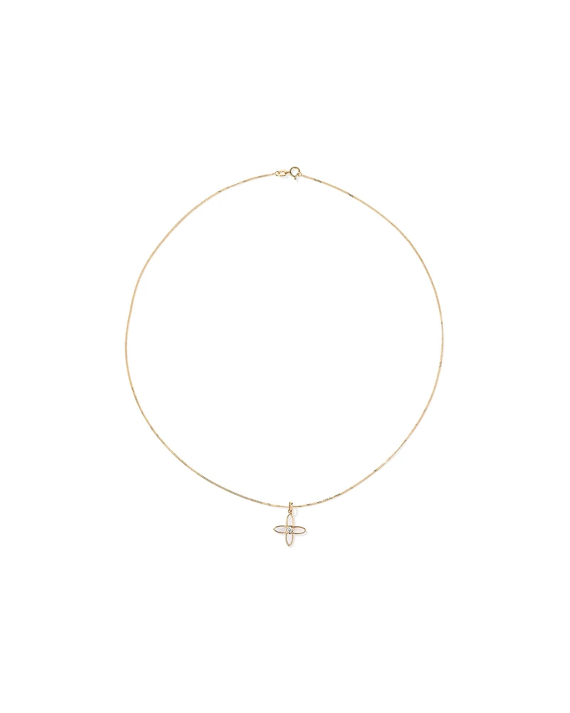 Mother of Pearl Flower Pendant and Stud Earrings Set in 18kt Gold Vermeil