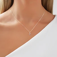 Pendentif à initiale « E » en argent sterling