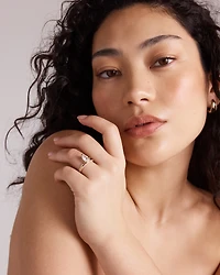 Bague de fiançailles à double anneau en or jaune 14 carats, sertie d'un diamant de laboratoire taille poire de 1,87 carat TW