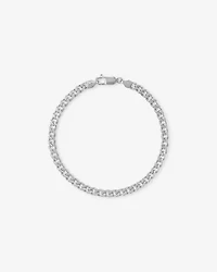 17cm (22") 5.5mm Width Semi Solid Diamond Cut Curb Bracelet in 10kt Gold