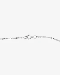 S' Initial necklace with 0.10 Carat TW of Diamonds in 10kt White Gold