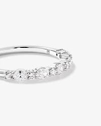 0.44 Carat TW Diamond Wedding Ring in 14kt White Gold