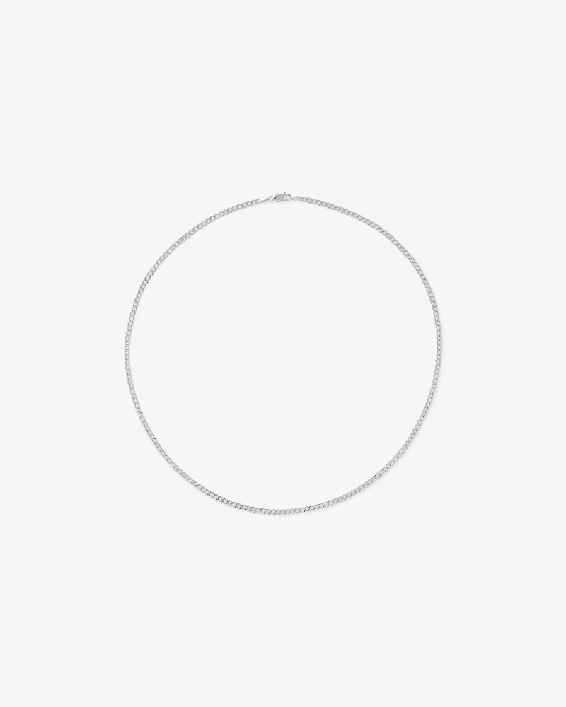 65cm (20") 2.95mm Width Semi Solid Diamond Cut Curb Chain in 10kt Gold