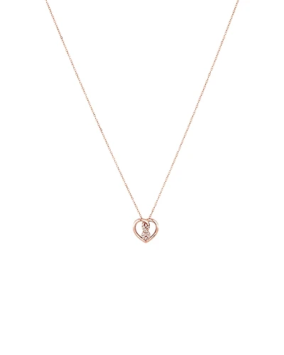 Mini Infinitas Pendant with Diamonds in 10kt Rose Gold