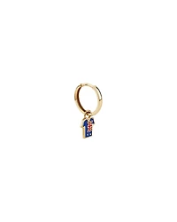 New Zealand Jersey Earring Charm in 18Kt Vermeil